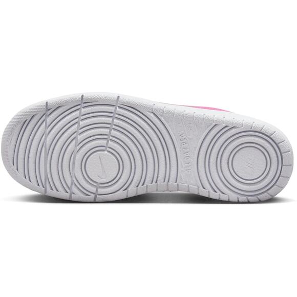 NWT Nike girl Court Borough Low Recraft Big Kid Shoes,White/Laser Fuchsia Sz 6.5 - Picture 7 of 7